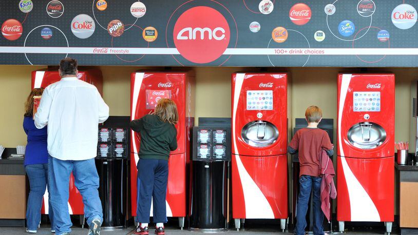 Coca-Cola is rolling out a new soda flavor — Sprite Cherry — after tapping data on customers’ drink choices from its high-tech Freestyle soda fountains such as these units at a movie theater in Atlanta. HYOSUB SHIN / HSHIN@AJC.COM