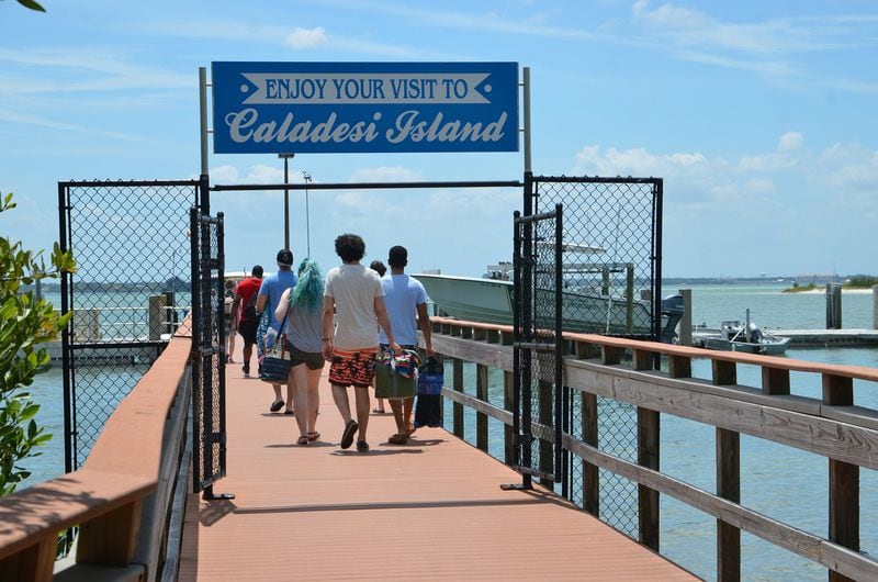 Beach goers access Caladesi Island by ferry. Contributed by Wesley K.H. Teo
