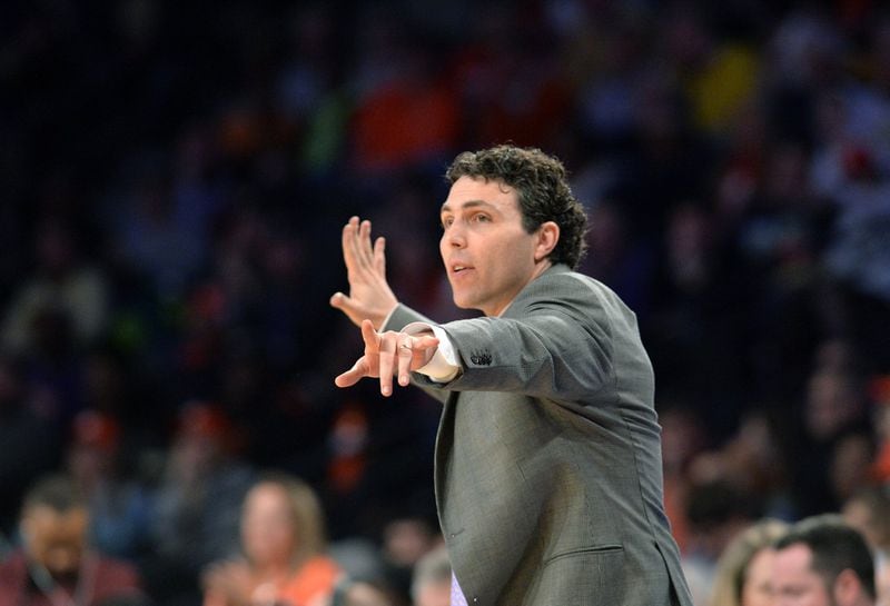 Josh Pastner is in his second year as Georgia Tech’s basketball coach. Allegations about rules violations and other misconduct imperil the coach and his basketball program. AJC FILE