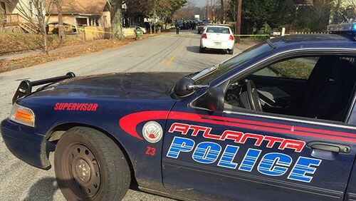 Police were on the scene of a fatal shooting in the 1200 block of Hill Street in southeast Atlanta. (Credit: Channel 2 Action News)