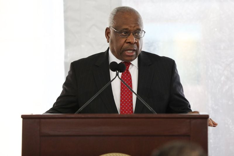 U.S. Supreme Court Justice Clarence Thomas wrote to the 2nd U.S. Circuit Court of Appeals on Crystal Clanton’s behalf. (credit: Miguel Martinez for The Atlanta Journal-Constitution)