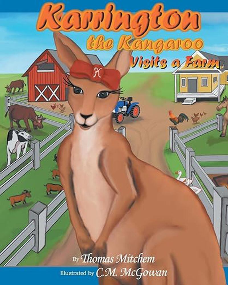Cover of Thomas Mitchem's "Karrington the Kangaroo Visits a Farm"