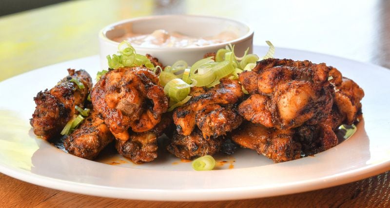House Smoked Wings, Basil Blue Cheese at the Companion. CONTRIBUTED BY CHRIS HUNT PHOTOGRAPHY
