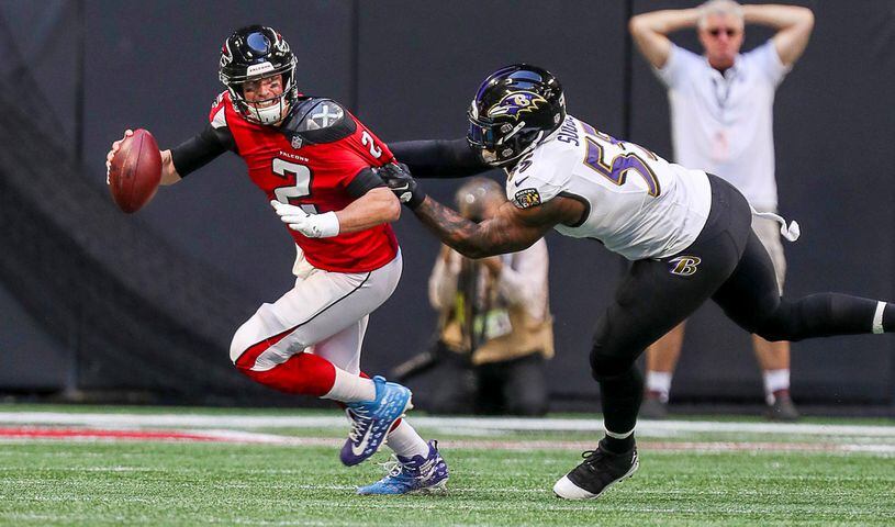 Photos: Falcons fall to Ravens for fourth straight loss