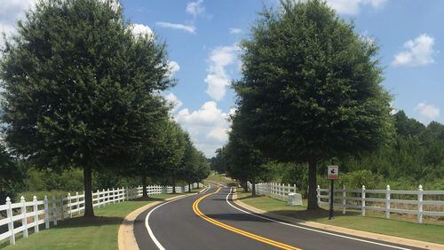 Sandy Springs recently approved a contract for pavement marking services. (Courtesy Tidwell Traffic Solutions)