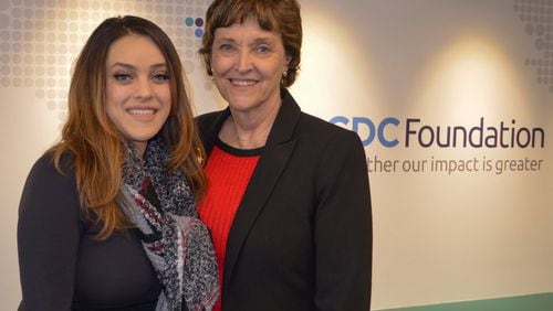 Dr. Judy Monroe (right), with her daughter Kelley Elle recently at the CDC Foundation in Atlanta. CONTRIBUTED