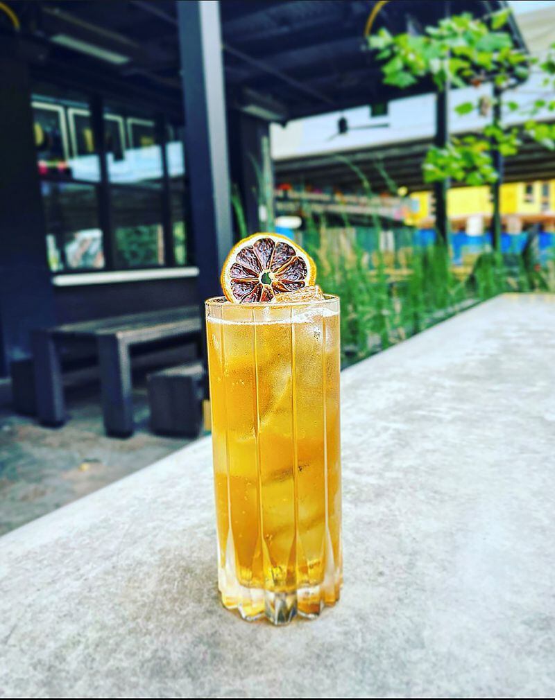 Slabtown's Georgia Peach Lit cocktail is a refreshing mix of peach vodka, Lapsang souchong tea, spice and citrus. Courtesy of Slabtown