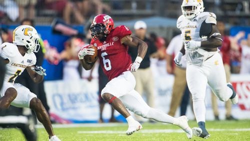 No. 5 Jacksonville State defeated No. 12 Chattanooga in the inaugural Guardian Credit Union Kickoff Classic in Montgomery, Ala., on Aug. 26, 2017. (Matt Reynolds/JSU Athletics)