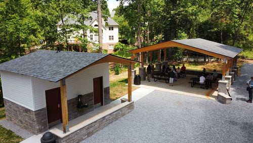 Johns Creek Public Works Department recently completed a new restroom and pavilion at Autrey Mill Nature Preserve. (Courtesy City of Johns Creek)