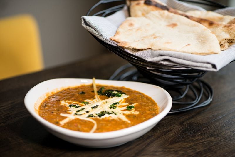 Any meal at Amara should include an order of 24-hour lentils with black lentil, tomato, cream and butter with naan. CONTRIBUTED BY MIA YAKEL