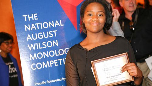 Atlantan Moyè Light at the 7th Annual August Wilson Monologue Competition. CONTRIBUTED BY JORGE J. ABOUYOUN / AWMC