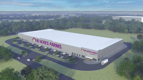 80 Acres Farms has announced the construction of an indoor farm in Covington, Ga.