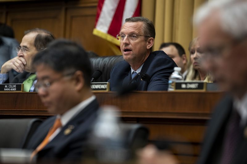 U.S. Rep. Doug Collins, R-Gainesville, ranking member of the House Judiciary Committee, speaks during a hearing on July 12, 2019. (Anna Moneymaker/The New York Times)