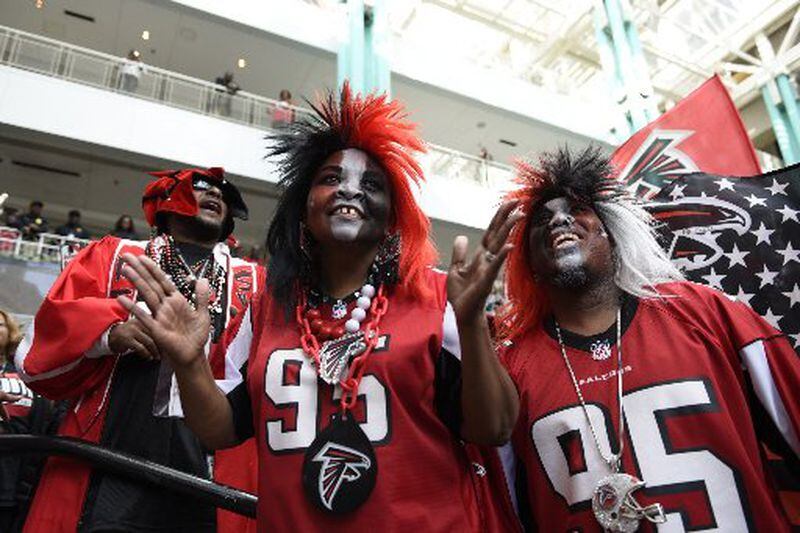 Atlanta Falcons fans will have special shopping opportunities at local retailers if the team beats Green Bay to go to the Super Bowl. DAVID BARNES / DAVID.BARNES@AJC.COM