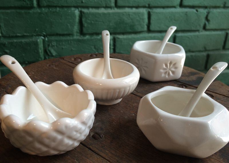 Show off your love for salt with these porcelain salt cellars available at The Merchant at Krog Street. Photo: Ligaya Figueras
