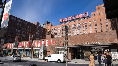 Ponce City Market in Atlanta's Old Fourth Ward along the Atlanta Beltline has become a destination for people throughout the metro area. The building was formerly a Sears store and warehouse  (Jenni Girtman for The Atlanta Journal-Constitution)