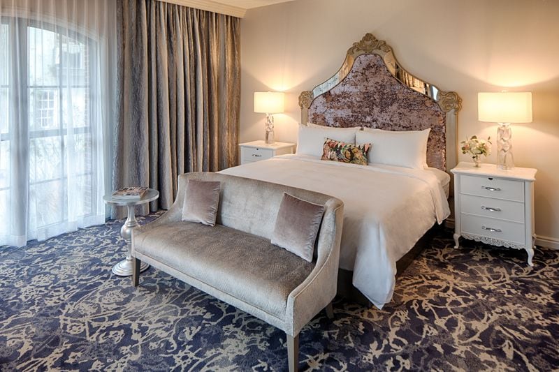 Rooms in the Three Muses Building exude romance, European-inspired décor and plush furnishings.
Courtesy of Plant Riverside District