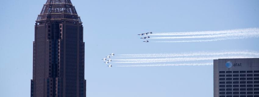 PHOTOS: Blue Angels, Thunderbirds fly over Atlanta