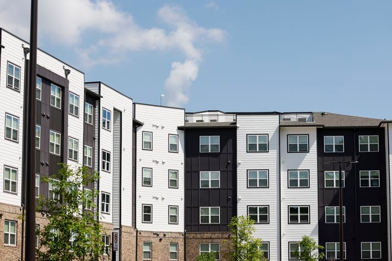 Parkside, a new affordable housing community located on the Beltline Westside trail on Wednesday, June 1, 2022 . (Natrice Miller / natrice.miller@ajc.com)

