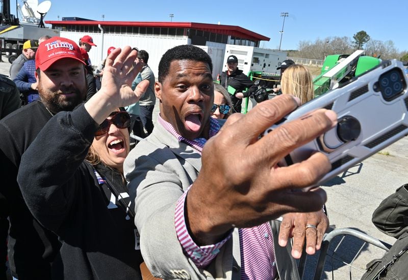 Herschel Walker's near-universal name recognition as a former star in football-mad Georgia has helped give him a substantial lead in polls ahead of the Republican primary, and it will make a difficult candidate for Democrats to deal with in November. (Hyosub Shin / Hyosub.Shin@ajc.com)