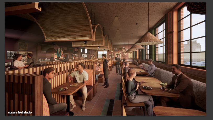 A rendering of Chicheria MX Kitchen at The Works.