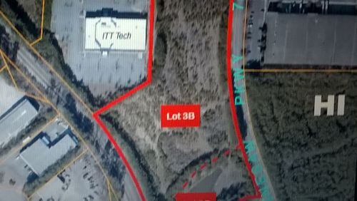 About 11 acres at 3650 Kennesaw Parkway will be split for use as a commercial subdivision. (Courtesy of Kennesaw)