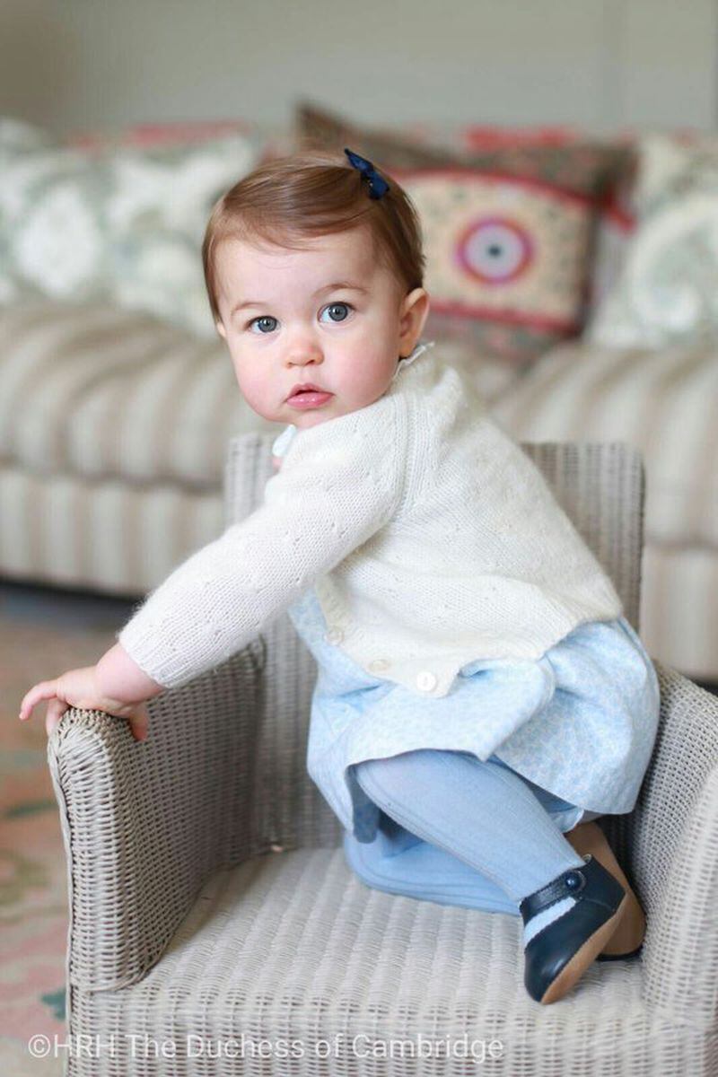 "The Duchess took these pictures of her daughter in April at their home in Norfolk," the official Kensington Palace ‏Twitter feed announced.