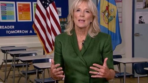 A Georgia education professor writes: "The criticism of Dr. Biden’s academic field of education relates as much to the unreasoning contempt people with certain ideologies express for education in general."  (DNCC/Getty Images/TNS)