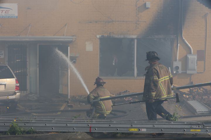 Fire at DeKalb County business