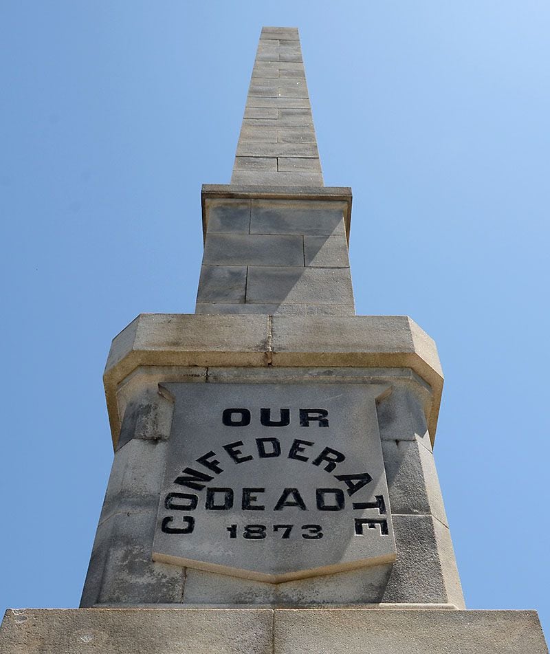 The Confederate Obelisk at Oakland Cemetery was erected in 1873. (Chris Hunt / For the AJC)