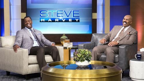 Kordell Stewart sat down with Steve Harvey earlier this year on Harvey's talk show to talk about his book "Truth." CREDIT: Steve Harvey Show