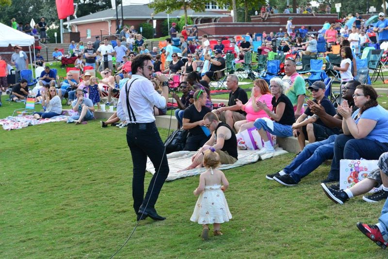 A scene from the 2017 August Concert and Wing Fest with the Spin Doctors. Courtesy City of Suwanee