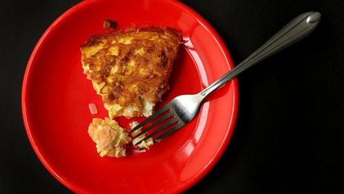 No-Bagel Frittata made with smoked salmon and cream cheese. (David Carson/St. Louis Post-Dispatch/TNS)
