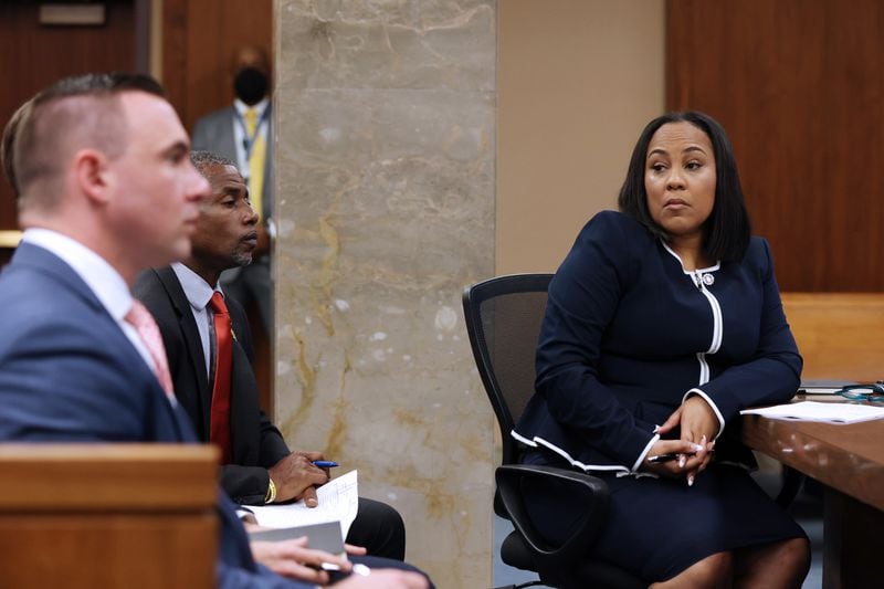 Fulton County District Attorney Fanni Wills look over the jurors at the beginning of the selection of the special grand jury to investigate allegations that former President Donald Trump criminally interfered with Georgia’s elections in 2020. Monday, May 2, 2022. Miguel Martinez /miguel.martinezjimenez@ajc.com