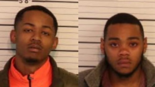 Tylan McCray, left, and his cousin, Brandon McCray, were arrested Saturday.