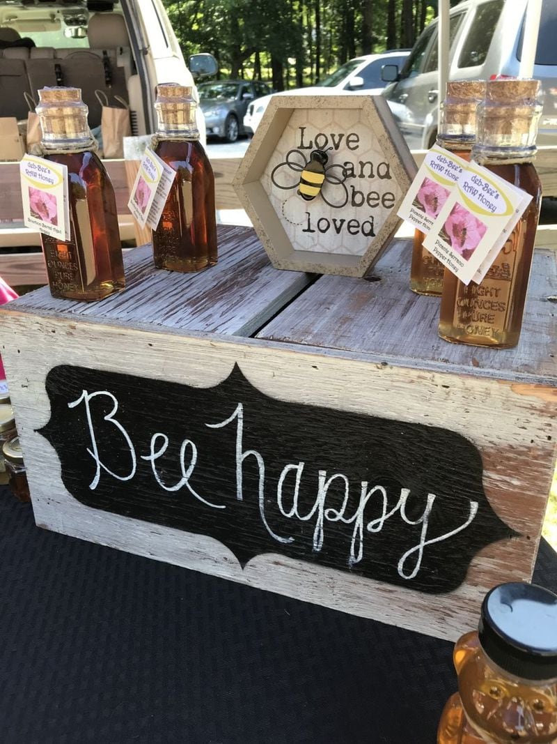 Honey is a popular item at local farmers markets. Deb-Bee’s Raw Honey sells at the seasonal Dunwoody Farmers Market. CONTRIBUTED BY EDWARD HUNTER