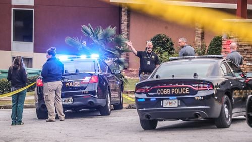 Cobb County police and GBI agents were on the scene of an officer-involved shooting investigation outside the Rodeway Inn on Winchester Parkway on Friday morning.
