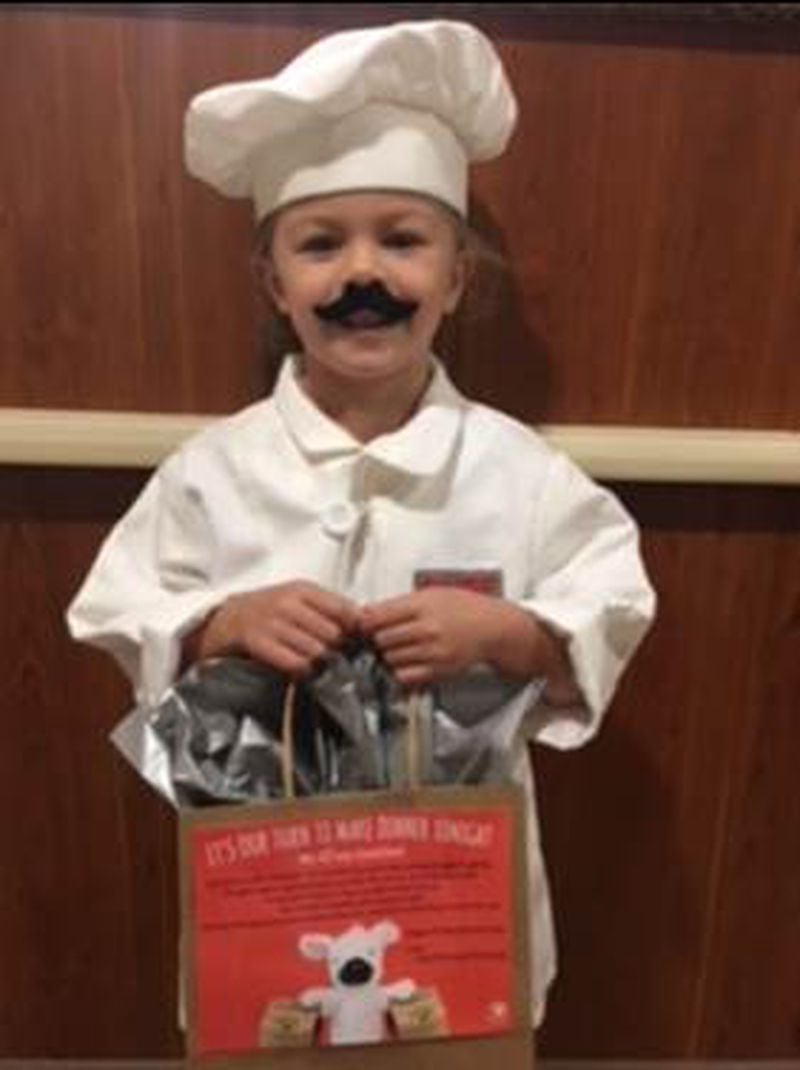 During pick-up time, Primrose School of Peachtree Corners will host a “Happy Hour” with a homemade dinner to-go and a special note delivered by students dressed as little chefs. CONTRIBUTED