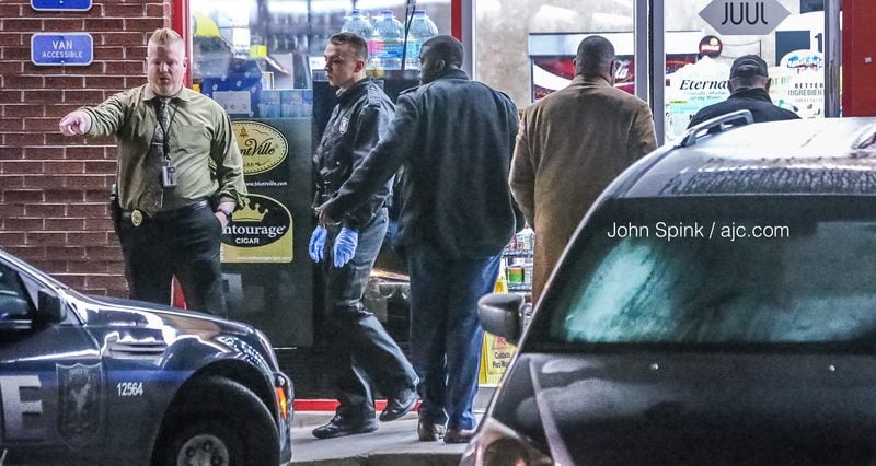 DeKalb County police were on the scene of a deadly shooting early Monday morning at the Texaco station at the corner of Memorial Drive and Rays Road.
