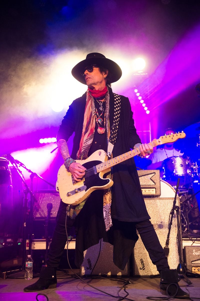  Longtime David Bowie guitarist Earl Slick is part of the Celebrating David Bowie tour, which wraps in Atlanta March 18, 2018. Photo: Joe Del Tufo