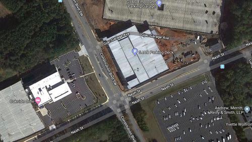 The Gwinnett Board of Commissioners recently awarded a construction contract for a new roundabout on Constitution Boulevard at Nash Street in Lawrenceville. (Google Maps)