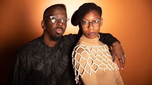 ADAMA founder Fahamu Pecou (left) and ADAMA's Interim Village Chief Stephanie Fleming are leading a five-year fundraising initiative to build a brick-and-mortar- space for the African Diaspora Art Museum of Atlanta. 
(Courtesy of Terra Coles)