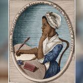 Circa 1770: American poet Phillis Wheatley (c.1753 - 1784), who was bought as a slave by Mr John Wheatley of Boston. She quickly became an accomplished reader and in 1773 published a volume entitled 'Poems on Various Subjects, Religious and Moral'. (Photo by Stock Montage/Stock Montage/Getty Images)