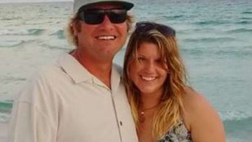 Chase Alan Sherman, shown at the beach with his fiancee Patti Galloway, went into medical distress and died Nov. 20, 2015, after a struggle with Coweta County sheriff’s deputies. (Family photo)