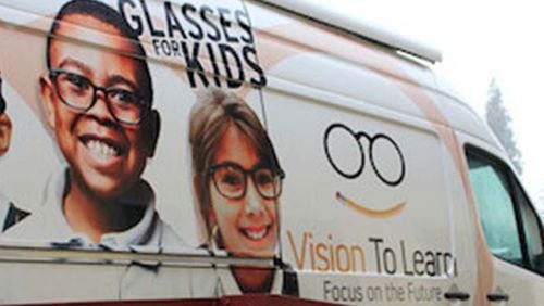 On 15 days in June and July, free eye exams and free eyeglasses will be given to children in need at four Cobb County libraries, with registration required. (Courtesy of Cobb County)