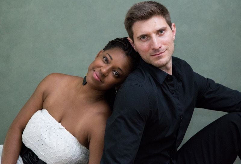 Naima Carter Russell and Maxim Gukhman co-star in the musical “Children of Eden” at Aurora Theatre. Contributed by Casey Gardner