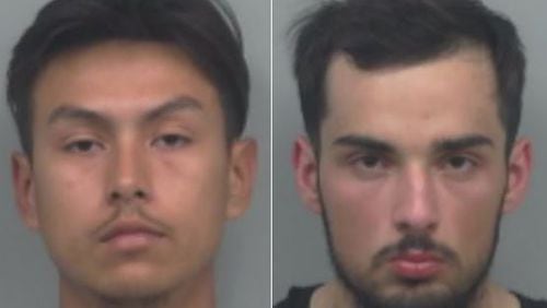Christian Garcia-Garcia (left) and Manuel Sablon, both 19, were being held without bond Friday at the Gwinnett County jail.