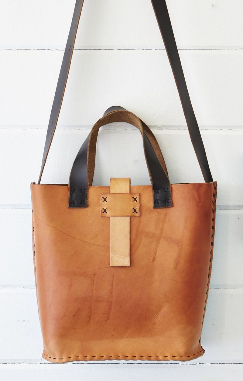 Alabama’s Becky Stayner designs soft leather bags that get better with age.  