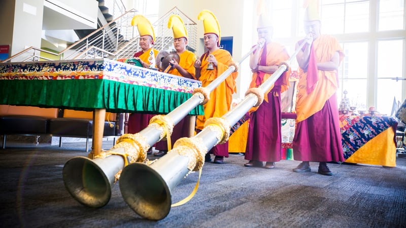 Oxford Campus Tibetan Sand Mandala Opening Ceremony.