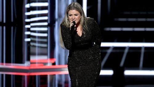 LAS VEGAS, NV - MAY 20: Host Kelly Clarkson speaks onstage during the 2018 Billboard Music Awards at MGM Grand Garden Arena on May 20, 2018 in Las Vegas, Nevada. (Photo by Kevin Winter/Getty Images)